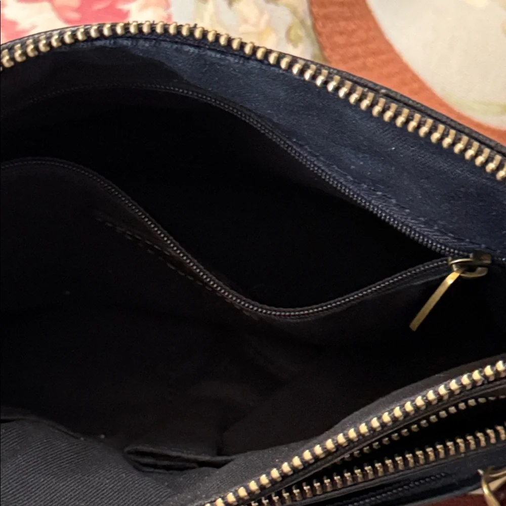 Fossil Black Leather Crossbody with Brown Strap - Picture 7 of 9